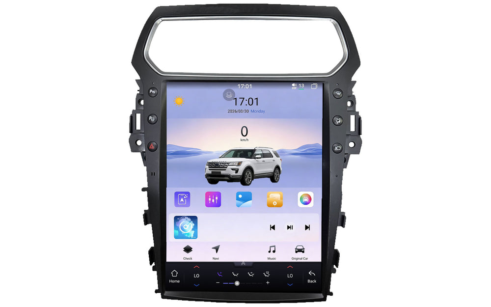 V7 Pro Dual Factory-Style Vertical Screen for Ford Explorer 2011-2019 | 128GB High-Performance System