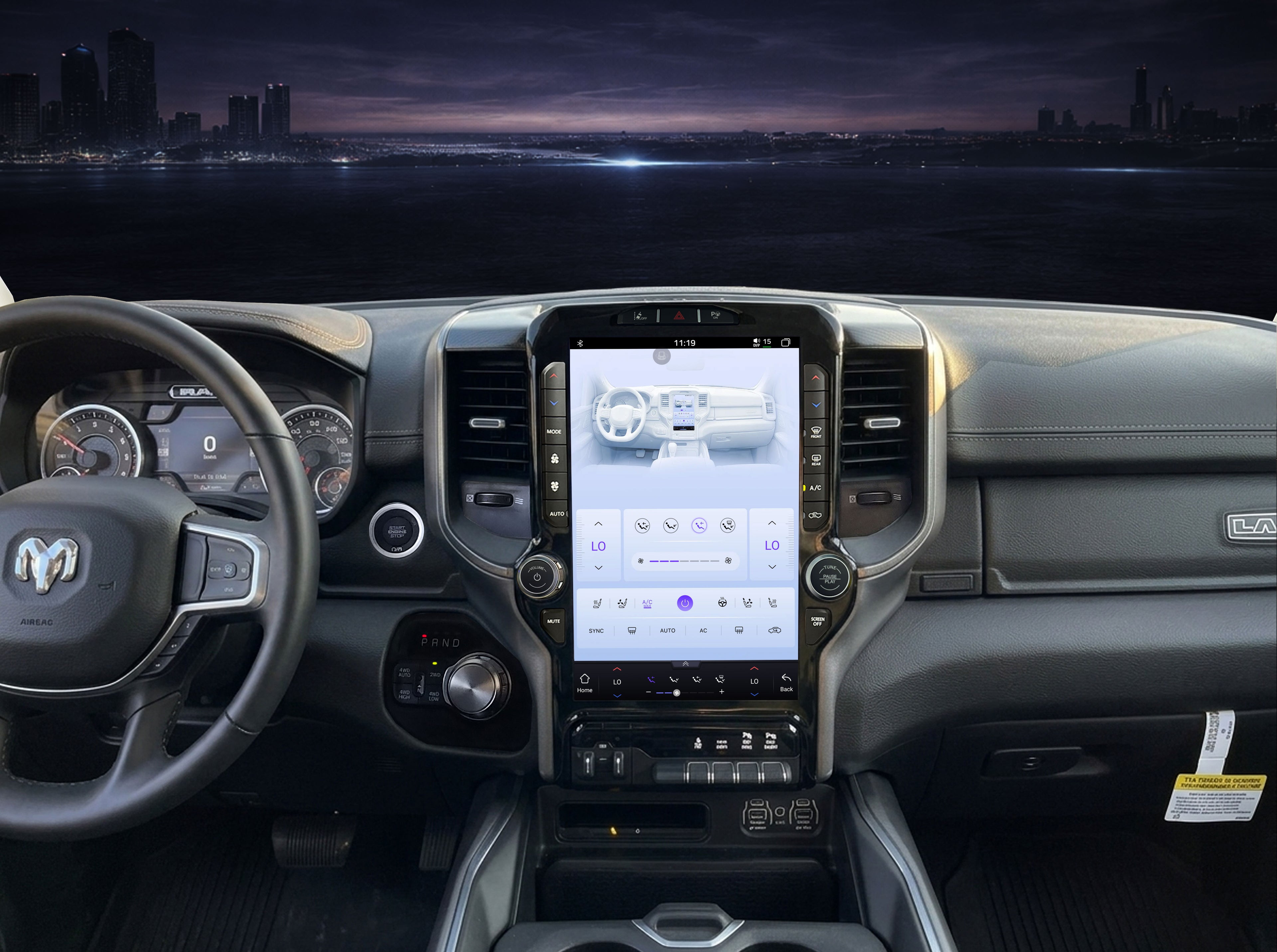 V7 Pro Dual 15-Inch Mega Screen Setup for Dodge RAM 1500 / 2500 / 3500 | Tesla-Style Upgrade