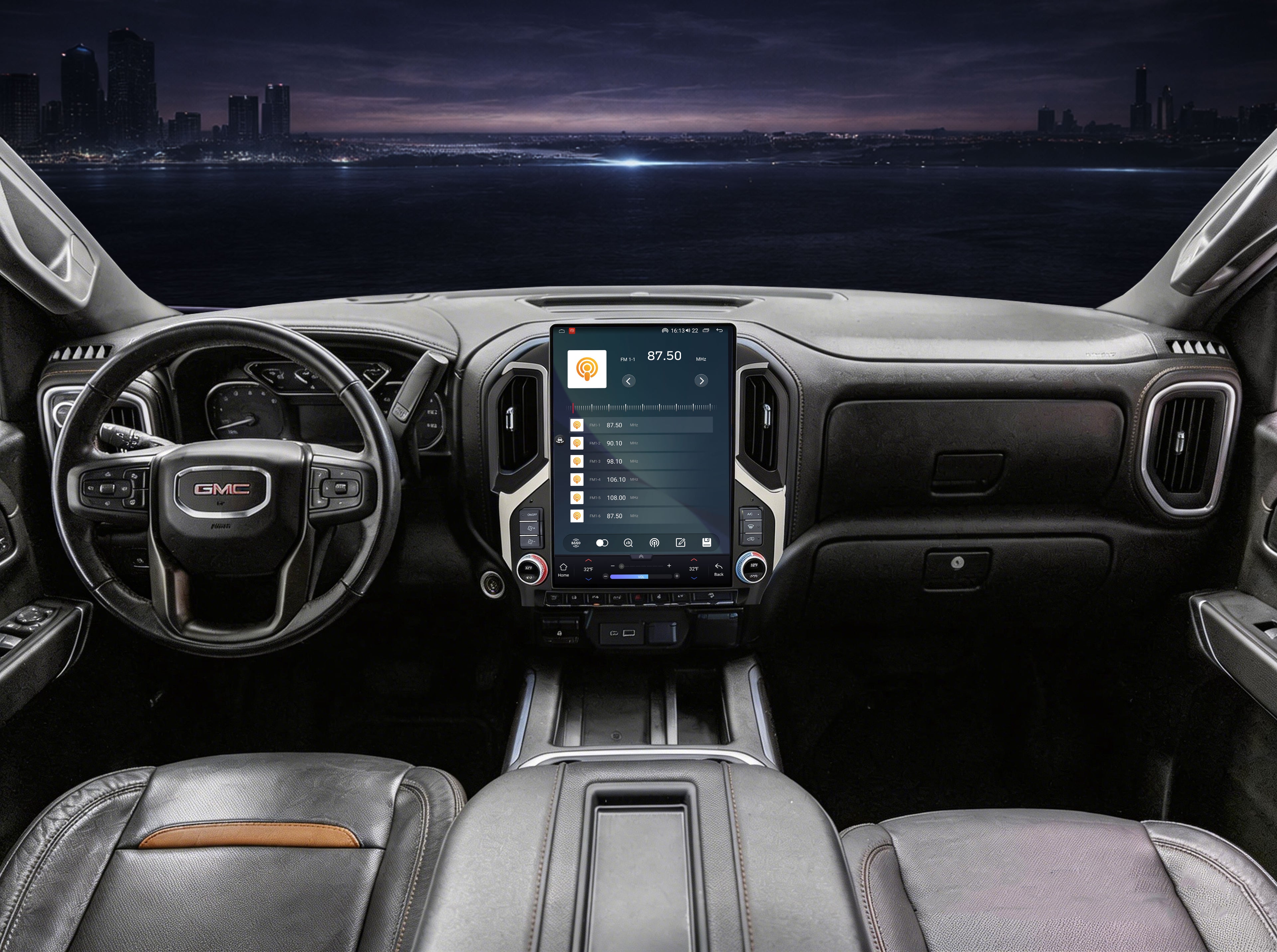 V7 Pro Next-Gen 15" Vertical Head Unit for GMC Sierra 2019-2021 | Plug and Play Setup