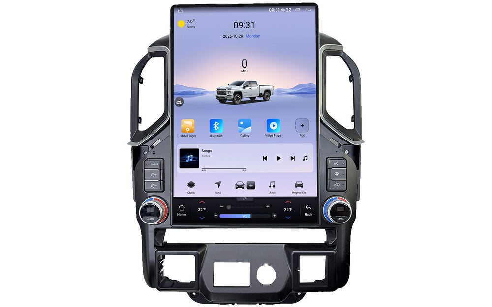 V7 Pro Next-Gen 15" Vertical Head Unit for GMC Sierra 2019-2021 | Plug and Play Setup