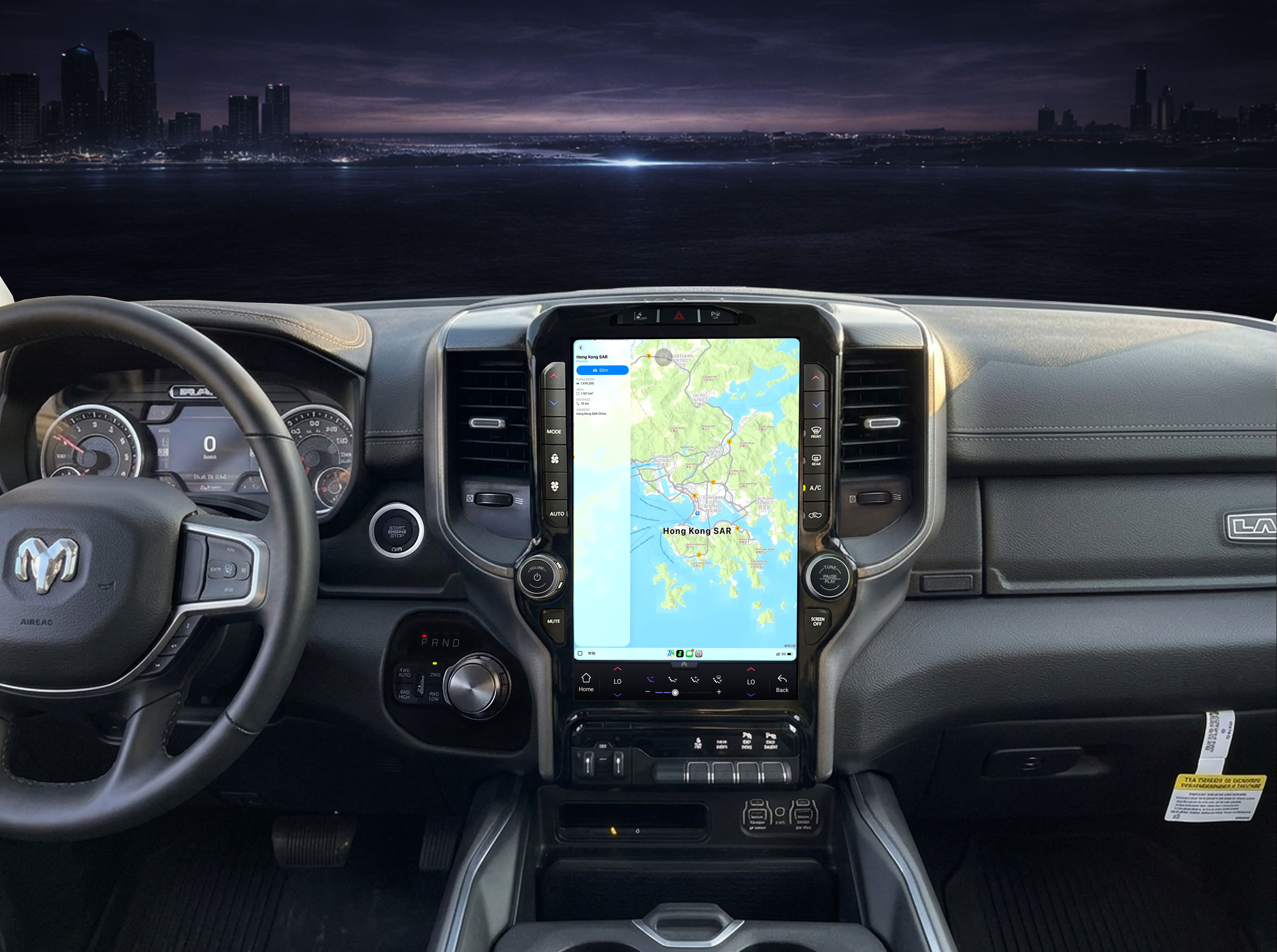 V7 Pro Dual 15-Inch Mega Screen Setup for Dodge RAM 1500 / 2500 / 3500 | Tesla-Style Upgrade